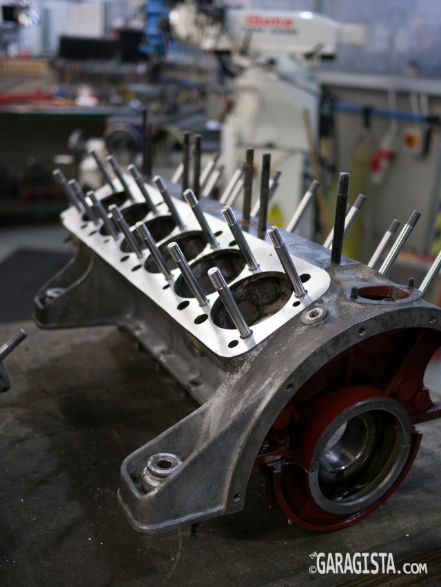 Ferrari V12 engine block: In for repairs