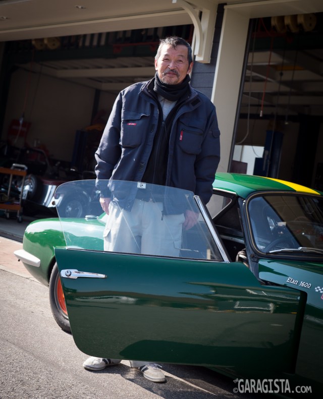 Kenzo-san and his Elan