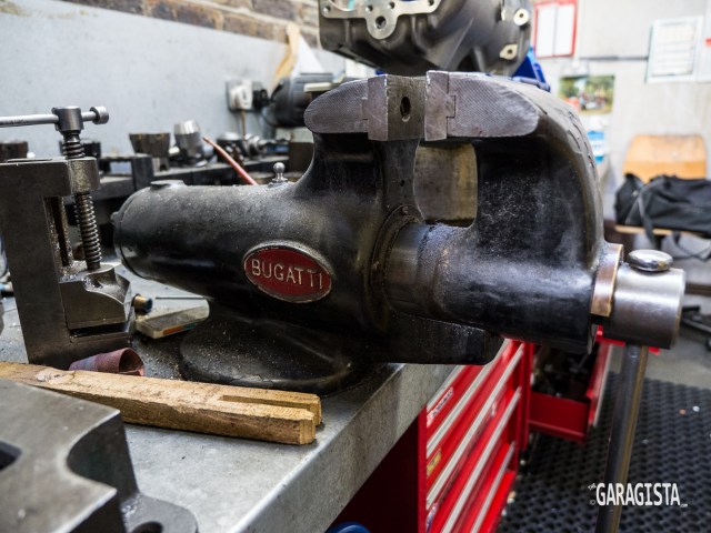 Bugatti stands guard 